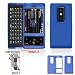 Dark Blue Transparent Premium Silicone Skin Cover Case Cell Phone Protector for HTC XV6850 Touch Pro CDMA