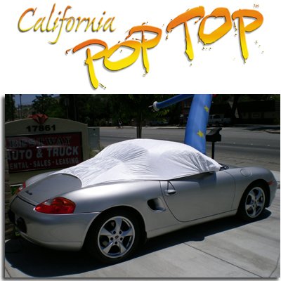 - Porsche Boxster DuPont Tyvek PopTop Sun Shade, Interior, Cockpit, Car Cover. Use with Top UP or Down__SEMA SHOW NEW PRODUCT AWARD WINNER