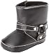 Little Me Baby-Boys Newborn Faux Leather Motorcycle Boot Socks, Jet Black, 9-12 Months