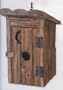 OUTHOUSE lodge out themed BIRDHOUSE bird house garden home decor NEW
