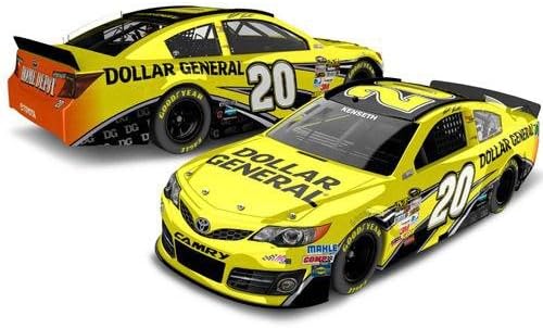 2013 Matt Kenseth #20 Dollar General Quaker State Kentucky 400 Raced Win Including shredded tire from burnout to claim checkered flag 1/24 Lionel Action Racing Collectables