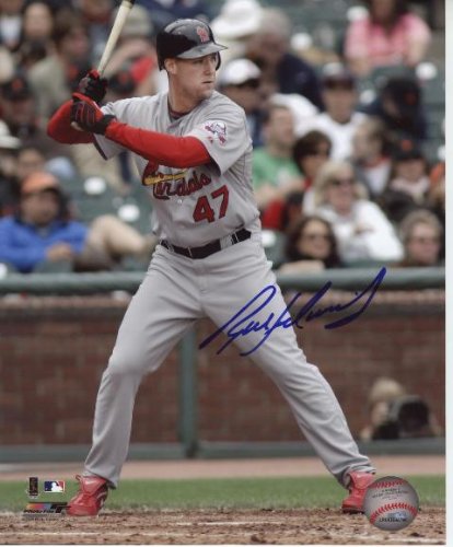 MLB Saint Louis Cardinals Ryan Ludwick Batting Autographed 8-by-10-Inch Photograph