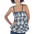 Juniors' Mossimo Supply Co. Lace Strap Sleeveless Cami - Navy/Aqua