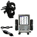 Gomadic for the PalmOne palm Treo 90 - PalmOne Treo 90 Auto Vent Holder with Car Charger - Uses Gomadic TipExchange