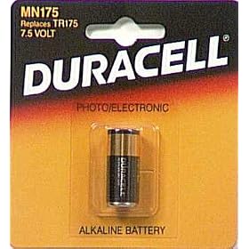 Click here to buy : Duracell Alkaline Battery (MN175BPK) by Duracell Div. of Gillette.