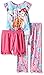 Paw Patrol Little Girls Rescue Pups Shine Bright 3-Piece Pajama Set Pink 4T