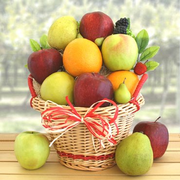 Healthy Organic Valentine Fruit Basket Mother's Day Gift Idea for Her Birthday Gift Idea for Her