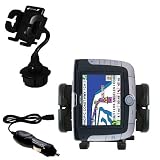 Magellan Roadmate 3050T Car Cup Holder with Car Charger - Uses Gomadic TipExchange