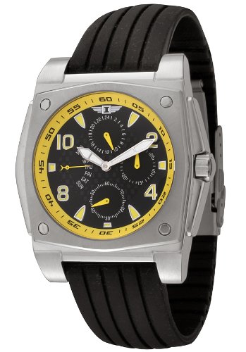 I By Invicta Men's 41698-002 Stainless Steel and Black Rubber Watch
