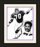 Minnesota Vikings Framed Jim Marshall Minnesota Vikings By Michael Mellett NFL Football