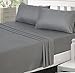 Full Striped Bed-Sheet-Set Grey - Brushed Velvety Microfiber -Luxurious, Comfortable, Breathable, Soft & Extremely Durable-Wrinkle, Fade & Stain Resistant - Hotel Quality By Utopia Bedding (Full, Grey)