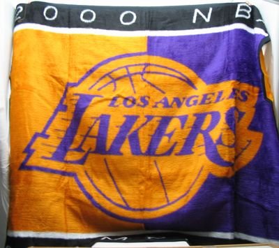 NBA 2000 Champion Lakers Throw Blanket