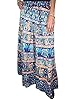 Indian Maxi Skirt Elephant Print Blue Womens Cotton Long Skirts Boho Indi