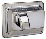 Excel Dryer R76-IC Cast Cover Series Hands Off Automatic Sensor Recessed Mounted Hand Dryer - Chrome Plated