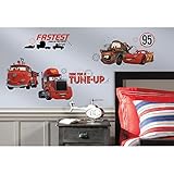 RoomMates RMK2533SCS Cars Friends to The Finish Peel and Stick Wall Decals