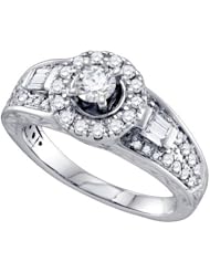 1.00CT DIAMOND 0.50CT CENTER ROUND BRIDAL RING