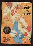 December 17th 1960 NFL Program Green Bay Packers at Los Angeles Rams VG - Original NFL Art and Prints