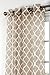 Window Elements Morocco Printed Sheer Extra Wide Grommet Curtain Panel, 54 by 84