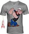 cooles POPEYE Retro T-Shirt f�r Herren mit V-Ausschnitt WALKING POPEYE Gr. L