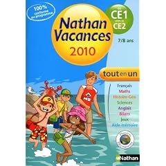Nathan Vacances tout en un du CE1 vers le CE2