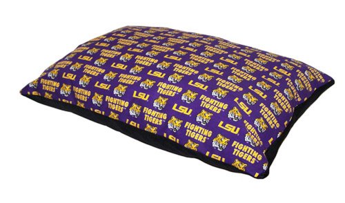 Pet Goods 24-Inch by 30-Inch  Collegiate Pillow Pet Bed, Louisiana State University