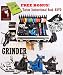 GRINDER Tattoo Kit by Pirate Face Tattoo / 4 Tattoo Machine Guns - Power Supplies / 15 INK / LCD Power Supply / 50 Needles / PLUS Accessories