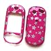 Pantech Matrix Pro C820 AT&T Snap On Protector Hard Case Image Cover "Pink Glitter Stars" Design