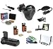 Opteka Pro Shooter Accessory Kit with Battery Grip, Extra Batteries, Filters, Remote, Case, & More for the Canon EOS Digital Rebel XS & XSi Digital SLR Cameras