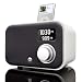 1.5R iPod Alarm Clock Sound System, Piano White
