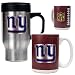 New York Giants NFL Travel Mug & Gameball Ceramic Mug Set - Primary logo