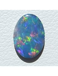O&G Australia Natural Opal Doublet Gemstone, 7x5mm
