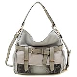 Tosca Belted Snake-skin Handbag