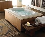 Jacuzzi BEL6042CCR4CH White Bellavista 5 Salon Spa Bath with Chromatherapy