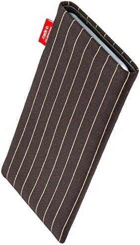 fitBAG Twist Brown custom tailored sleeve for ARCHOS 40 Cesium. Fine suit fabric pouch with integrated MicroFibre lining for display cleaning
