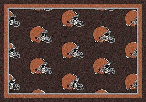 NFL Team Repeat Rug - Cleveland Browns (Brown Bkgrd), 5'4" x 7'8"