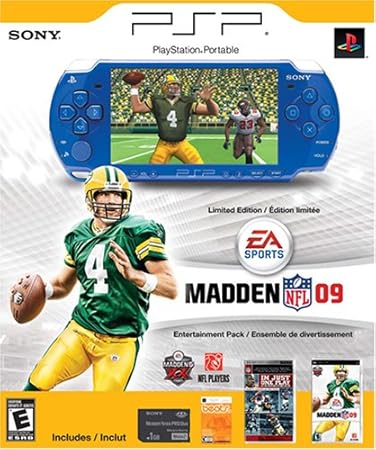 PlayStation Portable Limited Edition Madden NFL 09 Entertainment Pack- Metallic Blue