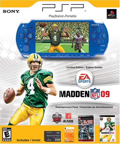 PSP Limited Edition Madden NFL 09 Entertainment Pack - Blue
