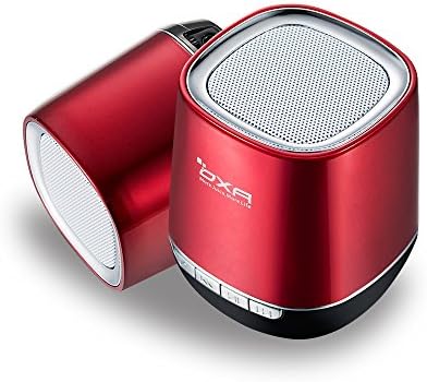OXA Mini Portable Wireless Bluetooth Speaker with Rechargeable Lithium Polymer Battery, Support for Micro SD Cards and AUX Line-in Port for Laptops; Smart Phones and More(Red)