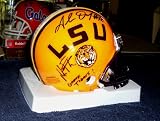 Matt Flynn & Glenn Dorsey Autographed Hand Signed LSU Mini Helmet