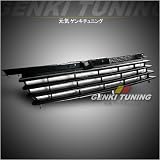 Genki Tuning - 1999-2004 (2000 2001 2002 2003) Volkswagen Jetta 4 ABS Front Hood Black Grill Grille 99 00 01 02 03 04 VW