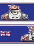 Italian Job Mini Cooper Wallpaper Border