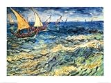 IMAGE OF Seascape at Saintes-Maries, c.1888 Art Poster Print by Vincent van Gogh, 31x24
