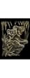 Gold Foil Engraving Art Koala Bears