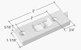 CRL White Tilt Window Latch; 2 Screw Holes - Package
