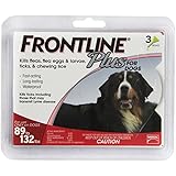 Merial Frontline Plus Flea and Tick Control for 89 to 132-Pound Dogs and Puppies, 3-Pack