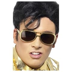 Elvis Presley Sonnenbrille Farbe Gold 50er Jahre Brille Karneval