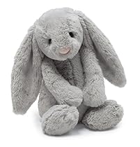 Jellycat Bashful Grey Bunny, Medium - 12