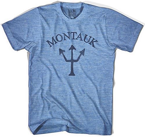Montauk Trident T-shirt, Athletic Grey, Adult X-Large
