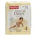 Fisher-Price Happy Days Diapers Jumbo Pack - Size 4 (186 Count)