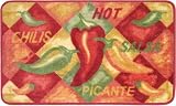 NEW SALSA CHILI PEPPERS KITCHEN RUG / MAT